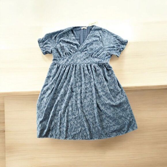 Agnes Orinda Floral Ruffle Cut Lace Empire Waist Dress Fairy Flowy Lined Size 4X - Picture 2 of 8